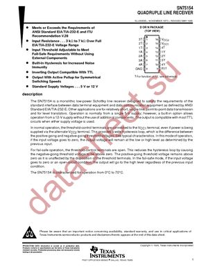 SN75154DR datasheet  